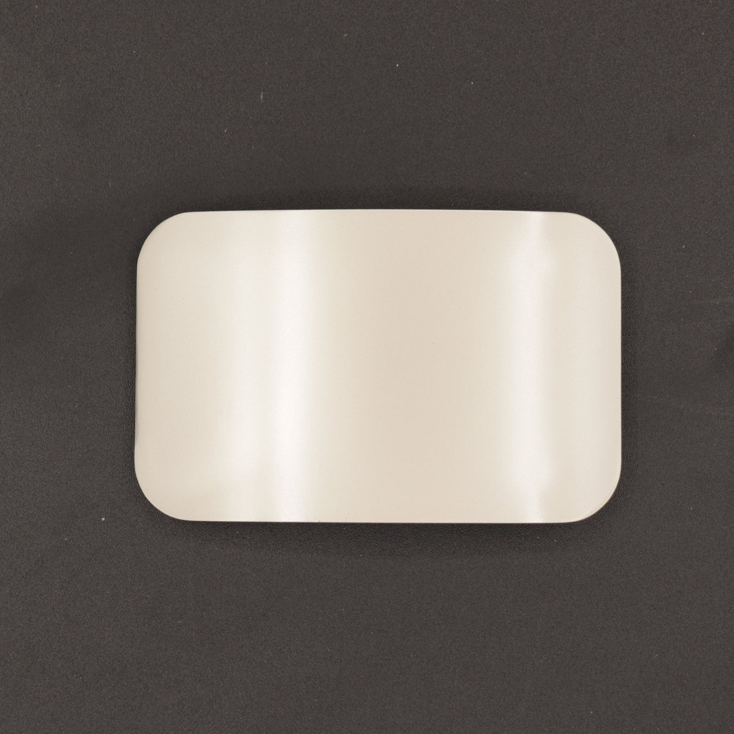 Silver Rectangular Curved Front Buckle